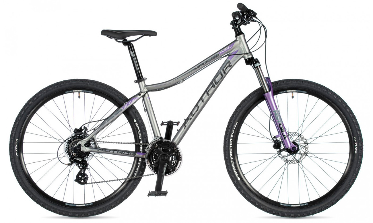 Фотография Велосипед AUTHOR Impulse ASL 27.5" (2020) 2020 Серебристо-фиолетовый